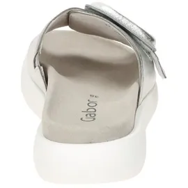 Gabor Pantoletten, für Damen in unifarben uni S24-0034723 / Silber - 40