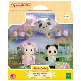 sylvanian families Erlebniskindergarten Freunde “Regenwetter” Figuren für Puppenhaus