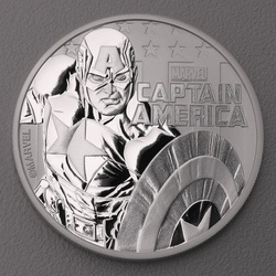 Silbermünze 1oz Captain America 2019 Marvel (Tuvalu)