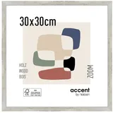 Accent by Nielsen Bilderrahmen Holz Silber 30x30 cm 1 St.