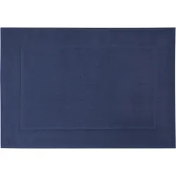 Badematte FRAMSOHN FROTTIER "Uni Basic Hotelmatte" Gr. 3, blau (jeansblau), H:11mm, Baumwolle, Badematten, große Farbpalette, Hergestellt in Österreich, Badezimmerteppich