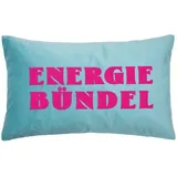 PAD Kissenbezug Letters 30 x 50 cm Blau