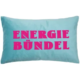 PAD Kissenbezug Letters 30 x 50 cm Blau