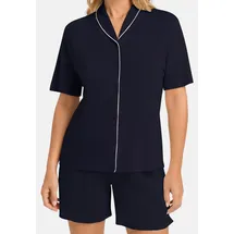 Hanro Natural Comfort Pyjama Blau M