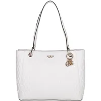 GUESS Shopper Betula Noel Tote white