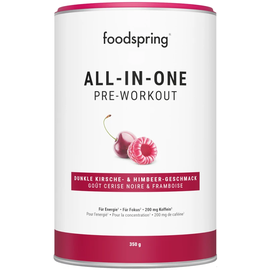 foodspring Pre-Workout All-in-One 350g Dark Cherry Raspberry