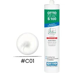 OTTOSEAL® S 100 Sanitär Silikon 300 ml – weiß – schimmelresistent & UV-beständig