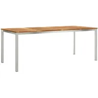 VidaXL Esstisch für draußen 200x90x74,5 cm aus solidem Teakholz