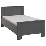Wimex Bett Seniorenbett, Liegefläche 100x200cm, Graphit - 109x85x210cm (BxHxT)