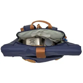 Lässig Kinderrucksack mit Brustgurt Freizeitrucksack wasserabweisend, 15 Liter/Medium Rolltop Backpack navy