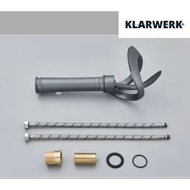 klarwerk NAVIS Wasserfall Wasserhahn Titangrau