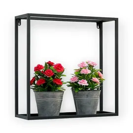 DanDiBo Ambiente Wandregal 45 x 0 x 0 cm Schwarz