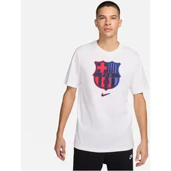 NIKE FC Barcelona Crest T-Shirt Herren 100 - white S