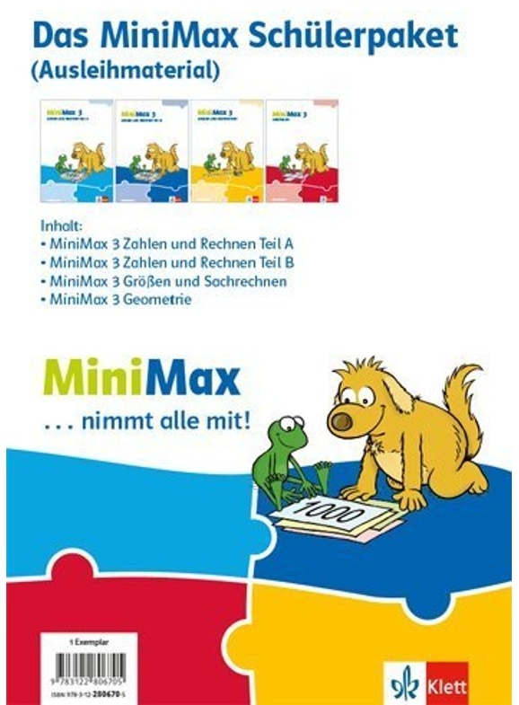 Minimax. Ausgabe Ab 2019 / Minimax 3  Das Minimax Schülerpaket (Ausleihmaterial)  4 Bde.  Gebunden