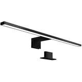 B.K.Licht LED Spiegelleuchte, schwarz, 1xLED-Platine/8W