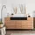 Homestyle4u Sideboard 180 x 90 x 42 cm Braun / Schwarz
