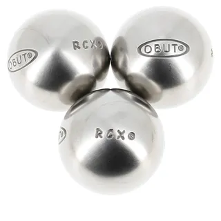 Obut Rcx 73 Set 3 B Comet Boccia-Kugeln – Metallic-Silber – Größe 700 g