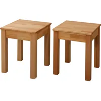 Krok Wood Sitzhocker Tomas aus Massivholz in Buche 35x35x45