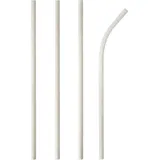 Papstar Trinkhalme, Papier Pure Ø 6 mm · 20 cm weiss flexibel