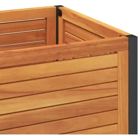 vidaXL Pflanzkübel mit Ablage 45 x 45 x 80 cm Braun