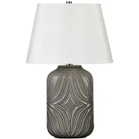 Elstead Lighting Tischleuchte Beistelllampe Wohnzimmerlampe Porzellan Grau H 56