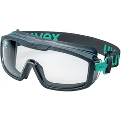 UVEX Arbeitsschutz i-guard+, Sicherheitsbrille, Beide Geschlechter, Schwarz, Bla