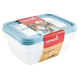 KEEEPER Mia Magic Ice 3-teilig blau 20,5 x 15,5 x 6,5 cm 3 x 1,25 l