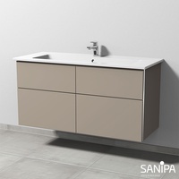 Sanipa 3way Waschtisch Venticello mit Waschtischunterschrank mit 4 Auszügen, BS32767,
