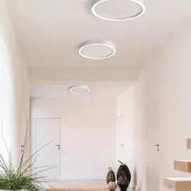 Bopp LED-Deckenleuchte Aura Alu, Eisen, Stahl & Metall Silber 30 cm