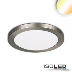 LED Aufbau/Einbauleuchte Slim Flex 12W nickel gebürstet ColorSwitch warm/neutralweiß 1020lm EEK F [A-G]