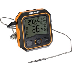 Levenhuk Weezer SN20 Sauna-Thermometer, Thermometer + Hygrometer, Schwarz