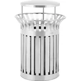 Ulsonix Abfalleimer rund 12 l Silber