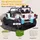 aiyaplay Kinder Elektroauto 12V mit Fernbedienung weiß (1-tlg)