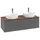 Villeroy & Boch Waschtischunterschrank 2 Auszüge 120 x 36 x 50 cm Anthrazit Matt Lacquer / Warm Walnut
