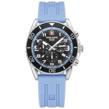 Swiss Alpine Military Herren Uhr Chronograph Analog Quarz 7029.9831SAM Silikon