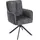 ronald verdult Polsterstühle 4er Set ALEX, Anthrazit - Schwarz - Stoffbezug - Metallgestell - 180 Grad drehbar - 4er Set