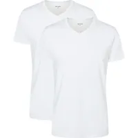 Camano Herren T-Shirt, 2er Pack - Comfort BCI Cotton V-Neck T-Shirt 2p,