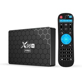 Xilibod Android 12 TV Box 4GB RAM 32GB ROM H618 Quad Core CPU G31 MP2 GPU 2.4G/5G WiFi Support BT Support HD IN 100M DLAN Smart TV Box - Model No.: X98H PRO 4GB 32GB