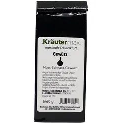 Kräutermax Nuss-Schnaps Gewürz zum Ansetzen für 2 Liter Gewürze 60 g