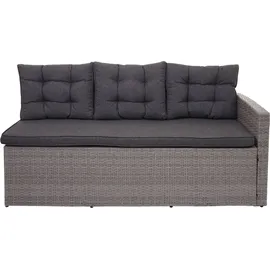 MCW Poly-Rattan-Garnitur A29 14-tlg. Grau
