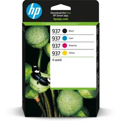 HP 937 Original Druckerpatrone 4er-Pack CMYK für OfficeJet
