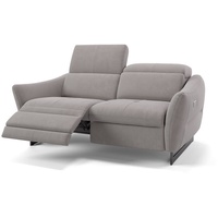 Sofanella 2-Sitzer Stoff Modena, Relaxsofa, Designsofa, Designer Couch, Italienisches Sofa, 2er Sofa grau