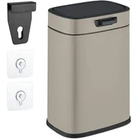Relaxdays Hängender Küchenmülleimer 5 L - Beige