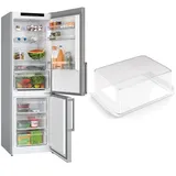 Bosch Serie 4 MKK67GNIBN Kühl-Gefrierkombination (321 l, 1860 mm hoch, Gebürsteter Stahl AntiFingerprint)