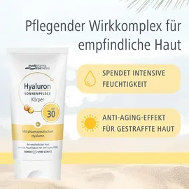 Dr. Theiss Naturwaren Hyaluron Sonnenpflege Körper Creme LSF 30 150 ml