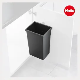HAILO Einbaumülleimer 10 l Dunkelgrau