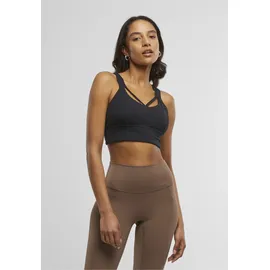 URBAN CLASSICS Ladies Sports Bra crossed - schwarz,