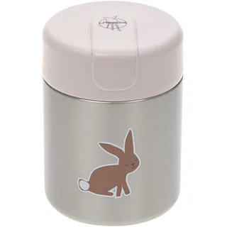 Lässig Baby Kinder Thermo Warmhaltebox Brei Snacks auslaufsicher Edelstahl 315 ml/Food Jar Little Forest Rabbit