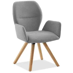 Sessel Alvaro Teak - southend hellgrau