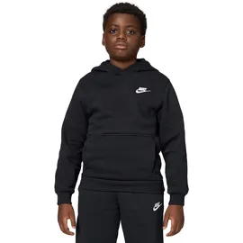 Nike Sportswear Club Fleece Hoodie Kinder 010 black/white L 147-158 cm